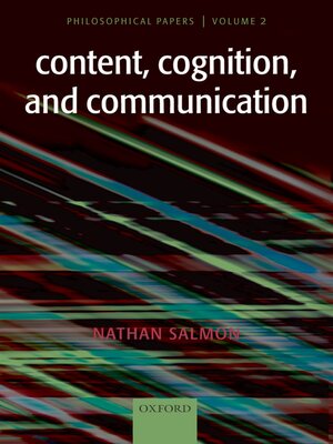 cover image of Content, Cognition, and Communication